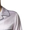 White Satin Silk Men Pajama Set Sleepwear