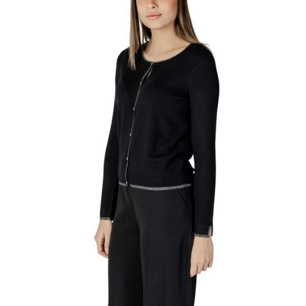 6946567.jpeg Black Viscose Cardigan