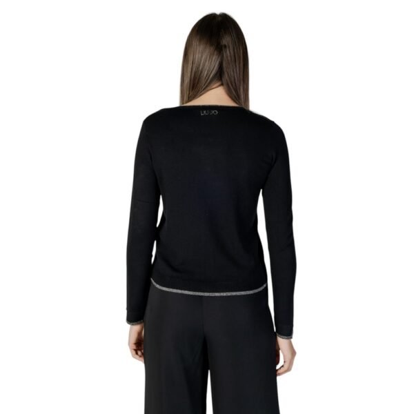 6946571.jpeg Black Viscose Cardigan