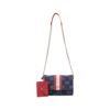 Blue Polyester Handbag