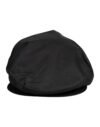 Black Cotton Newsboy Capello Cabbie Hat