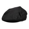 Black Cotton Newsboy Capello Cabbie Hat