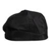 Black Cotton Newsboy Capello Cabbie Hat