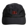 Black Nylon DG Logo 6 Panels Baseball Cap