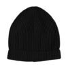 Black Cashmere Knitted Winter Beanie Hat