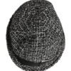 Black Cotton Blend Bucket Hat