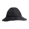 Black Cotton Wide Brim Bucket Hat