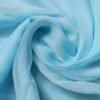 Light Blue Silk Rectangle Wrap Shawl Scarf