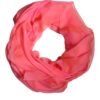 Pink Silk Rectangle Women Wrap Shawl Scarf