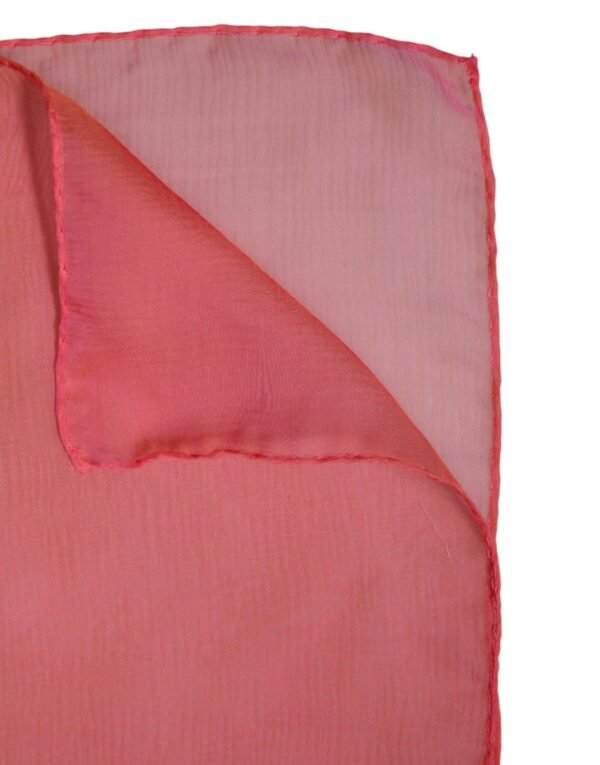 Pink Silk Rectangle Women Wrap Shawl Scarf
