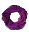 Purple Silk Rectangle Wrap Shawl Scarf