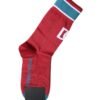 Red Cotton DG Logo Print Mid Calf Socks