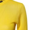 Yellow Polyester Women Pullover Top Sweater
