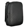 Sleek Black Shoulder Bag with Contrasting Accents