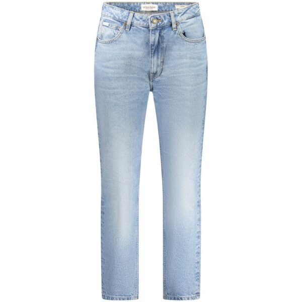 7038696.jpeg Light Blue Cotton Women Jeans