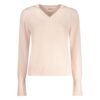 Pink Polyester Women Sweater