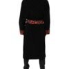 Black Cherry Print Wrap Robe Men Coat Jacket