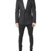 Black Striped SICILIA Formal 2 Piece Suit