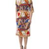 White Queen Of Heart Short Sleeve Midi Dress