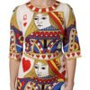 White Queen Of Heart Short Sleeve Midi Dress