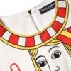 White Queen Of Heart Short Sleeve Midi Dress