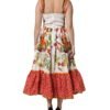 White Vegetables Sleeveless A-line Dress