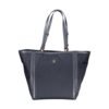 Blue Polyester Handbag
