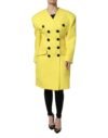 Yellow Double Breasted Trench Coat Jacket