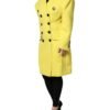 Yellow Double Breasted Trench Coat Jacket