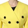 Yellow Double Breasted Trench Coat Jacket