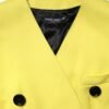 Yellow Double Breasted Trench Coat Jacket
