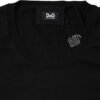 Black Cotton Round Neck Short Sleeve T-shirt