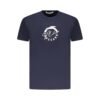 Blue Cotton Men T-Shirt
