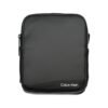 Sleek Black Recycled Polyester Shoulder Bag