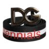 Black Cotton Logo Print DG Buckle Belt