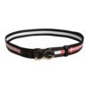 Black Cotton Logo Print DG Buckle Belt