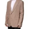 Beige TAORMINA Single Breasted Coat Blazer