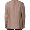 Beige TAORMINA Single Breasted Coat Blazer