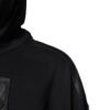 Black Cotton Hooded Sweatshirt Sweater