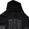 Black Cotton Hooded Sweatshirt Sweater