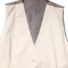 Beige Gray Dress Men Formal Waistcoat Vest