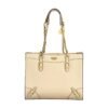 Beige Polyethylene Women Handbag