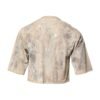 Beige Tie Dye DG Embroidery Cropped T-shirt