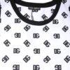 White Polyester Sleeveless DG Logo T-shirt