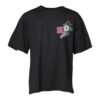 Black Cotton DG Floral Print Crewneck T-shirt