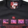 Black Cotton Graphic Print Crew Neck T-shirt