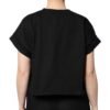 Black Cotton Printed Short Sleeves T-shirt