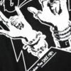Black Cotton Printed Short Sleeves T-shirt