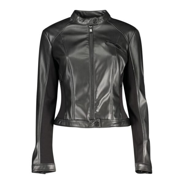 7198277.jpeg Black Polyethylene Jackets & Coat