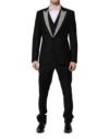 Black MARTINI Crystal Embellished 3 Pc Suit